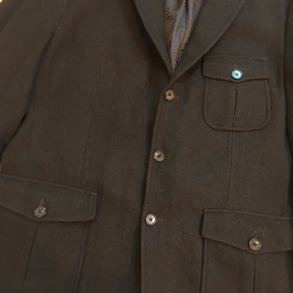 Tasso elba men sport coat size M wool blend - Picture 8 of 10